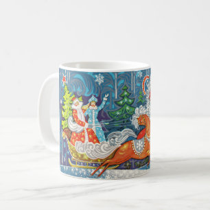 Taza De Café Fabulosa caballería liderada por el Padre Frost y