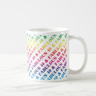Taza De Café Fabuloso 40.º Fiesta de cumpleaños Mug