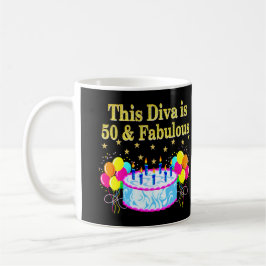 TAZA DE CAFÉ FABULOSO 50.º DISEÑO DE CELEBRACIÓN FIESTA