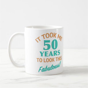 Taza De Café Fabuloso cumpleaños número 50