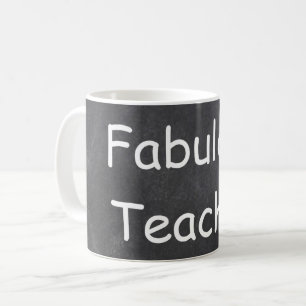 Taza De Café Fabuloso Teacher Chalkboard Design Gift Idea