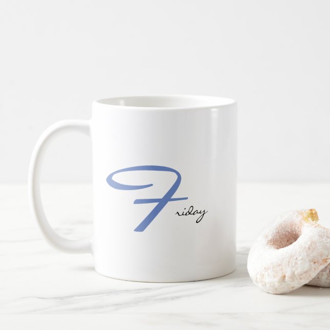 Taza De Café Fabulous Friday Weekend Feeling Fun Text Design Co (Con donut)