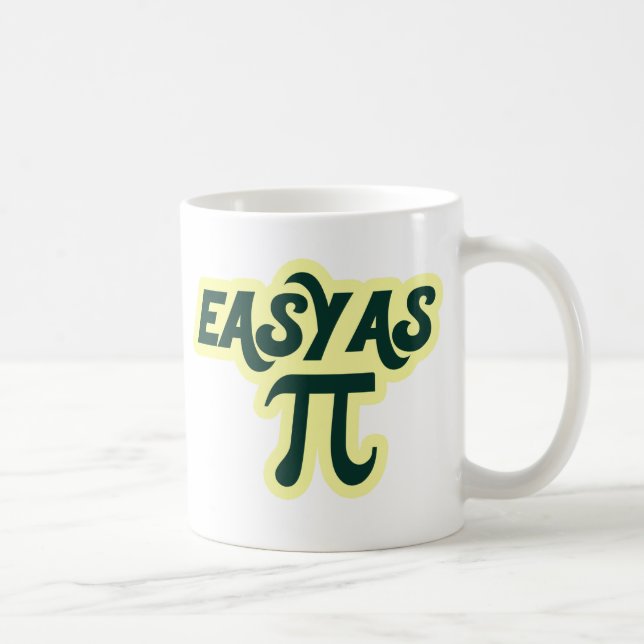 Taza De Café Fácil como el día de Pi (Derecha)