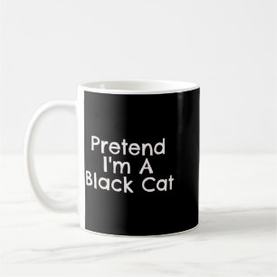 Taza De Café Fácil disfraz de gato negro para Halloween