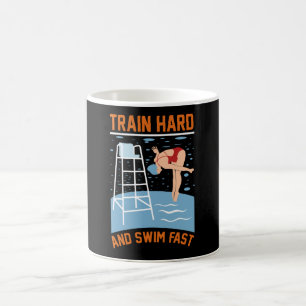 Taza De Café Fácil tren y rápido baño - Diseño de nadador