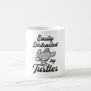 Taza De Café Fácilmente Distrado Por El Regalo Mascota De Tortu