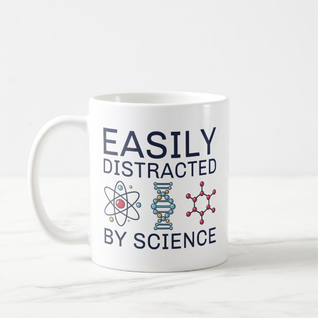 Taza De Café Fácilmente Distrado Por La Ciencia (Izquierda)