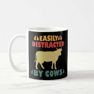 Taza De Café Fácilmente Distrado Por Vacas