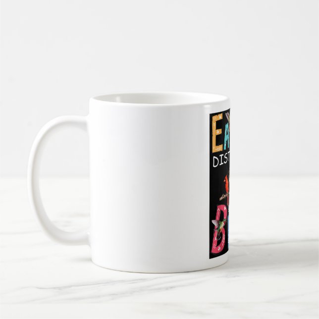 Taza De Café Fácilmente Distraído Por Aves Aves Divertidas (Izquierda)