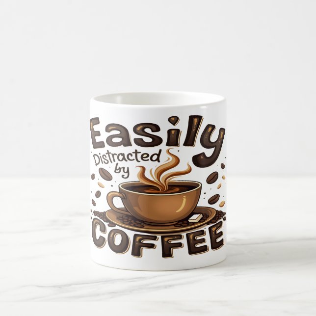 Taza De Café Fácilmente distraído por el café (Centro)