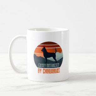 Taza De Café Fácilmente Distraído Por Pasear Perros Chihuahuas