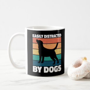 Taza De Café Fácilmente Distraído Por Perros Amantes De Cachorr