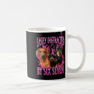 Taza De Café Fácilmente Distraído Por Seis Siete 67 Meme Dachsh