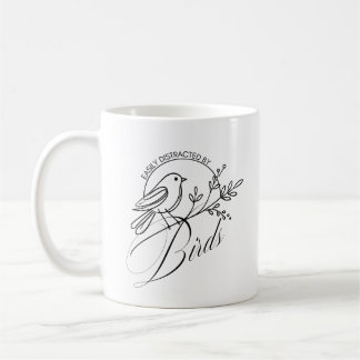 Taza De Café ¡Fácilmente Distraídos Por Los Pájaros!