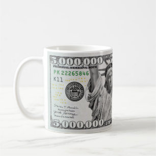 Taza De Café Factura de cinco millones de dólares