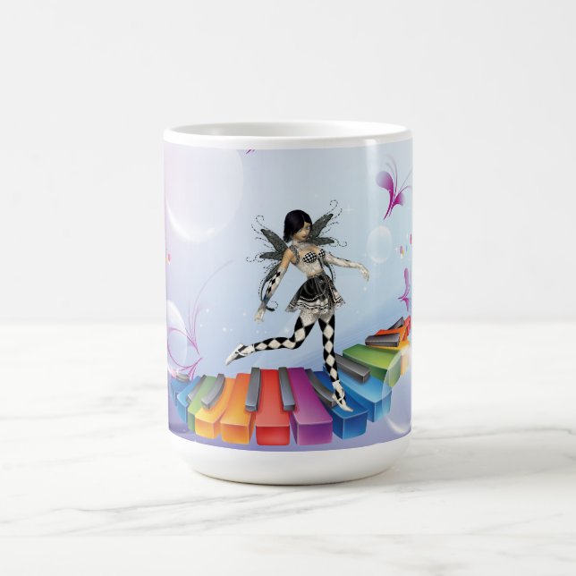 Taza De Café Faerie Musical Keyboard (Centro)