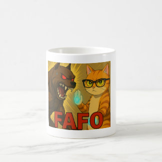 Taza De Café FAFO – Small Cat, Big Attitude