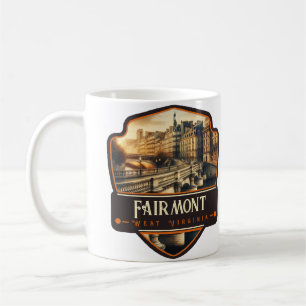 Taza De Café Fairmont, Virginia Occidental   Vintage