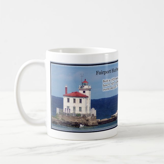 Taza De Café Fairport Harbour West Breakwater Light Mutt (Izquierda)
