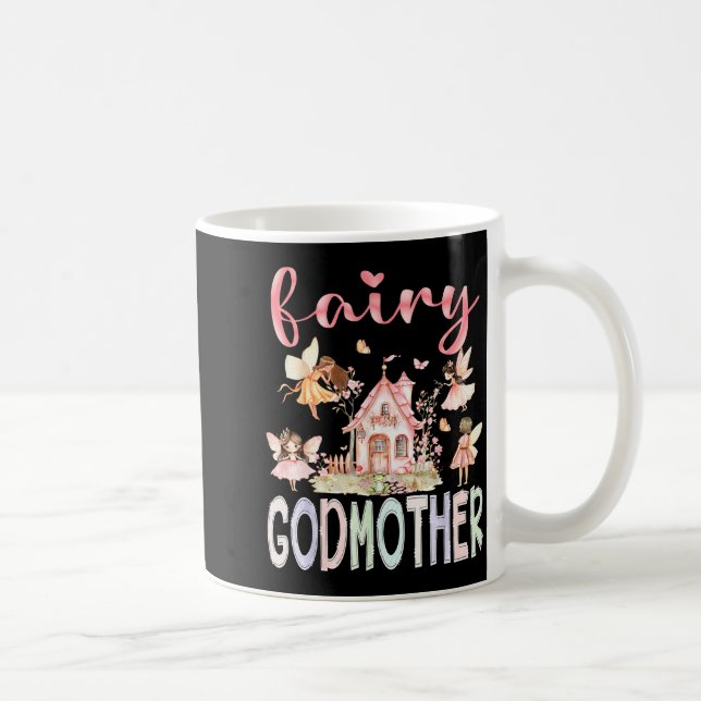 Taza De Café Fairy Godmother Magical Floral Funny Birthday Girl (Derecha)