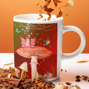 Taza De Café Fairy Mushroom Magic Enchant Personal
