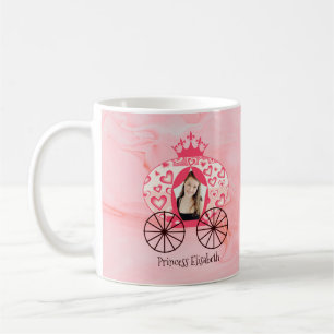 Taza De Café Fairytale Royal Princess Carriage Chica Cumpleaños