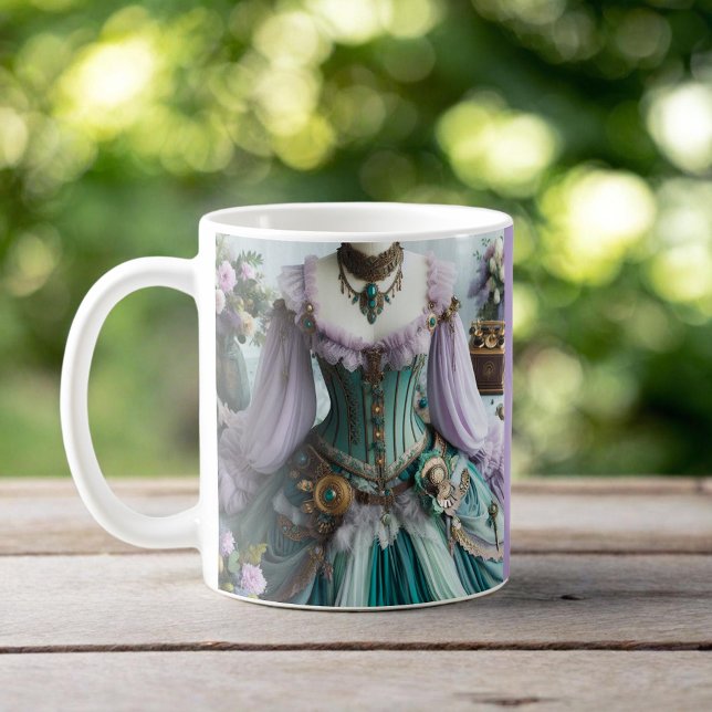 Taza De Café Fairytale Spring Pastel Floral Gown (Subido por el creador)