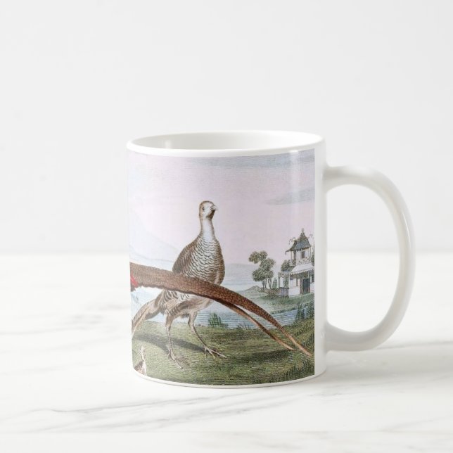 Taza De Café Faisanes pintados (Derecha)