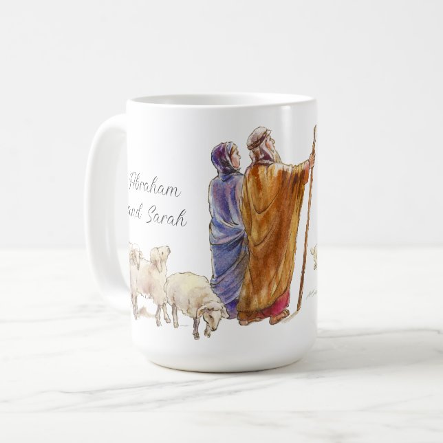 Taza De Café Faith Abraham y Sarah Mug (Anverso izquierdo)