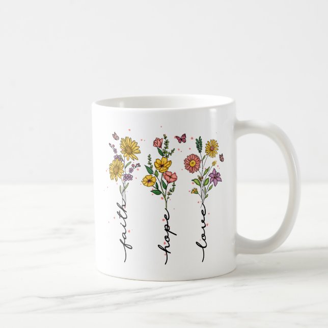 Taza De Café Faith-Hope-Love (Derecha)