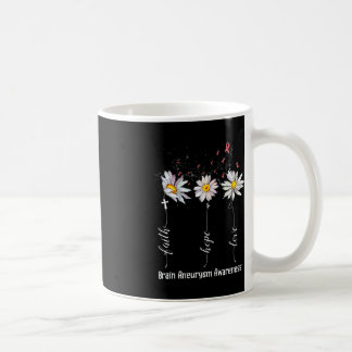 Taza De Café Faith Hope Love Aneurysm Awareness Flower G