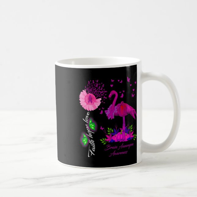 Taza De Café Faith Hope Love Brain Aneurysm Awareness (Derecha)