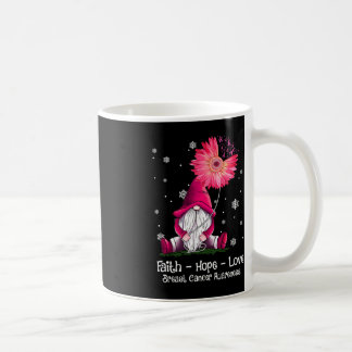 Taza De Café Faith Hope Love Gnome Pink Sunflower Breast Cancer