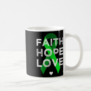Taza De Café Faith Hope Love Green Ribbon Shirt Mental Health A