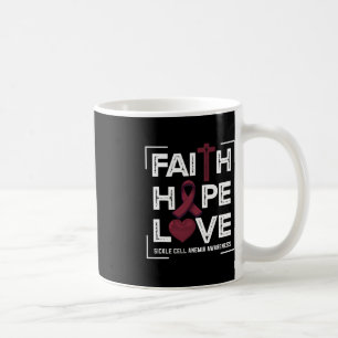 Taza De Café Faith Hope Love Hickle Cell Anemia Awareness