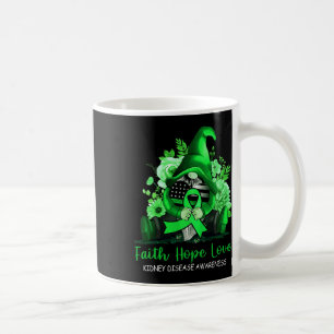 Taza De Café Faith Hope Love Kidney Disease Awareness Gnome Gre