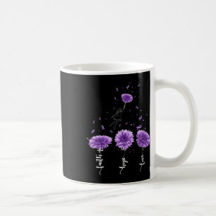 Taza De Café Faith Hope Love Purple Sunflower Overdose Awarenes