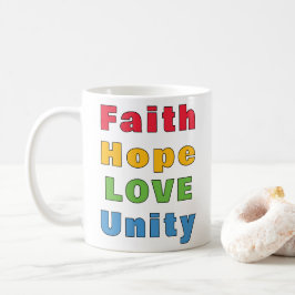 Taza De Café Faith Hope Love Unity