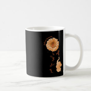 Taza De Café Faith Hope lucha por amar la leucemia del girasol