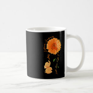 Taza De Café Faith Hope lucha por amar la leucemia del girasol 