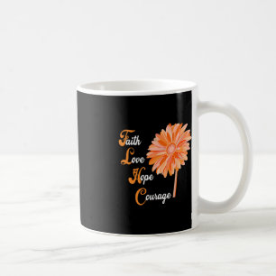 Taza De Café Faith Love Hope Valor Aml Leukemia Conciencia
