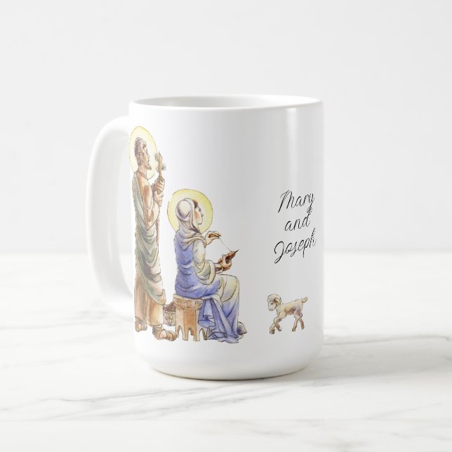 Taza De Café Faith Mary y Joseph (Anverso izquierdo)