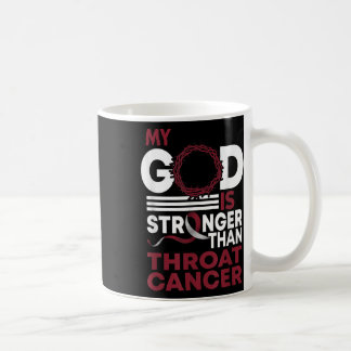 Taza De Café Faith Mi Dios Es Más Fuerte Que Throat Cancer Awar