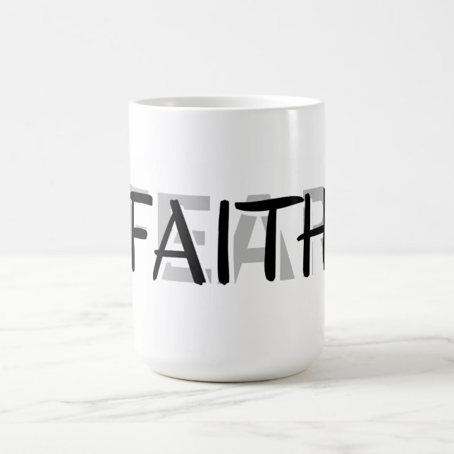 Taza De Café Faith Over Fear Mug (Centro)