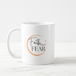 Taza De Café Faith Over Fear Mug (Fe Sobre El Miedo) - Inspirad