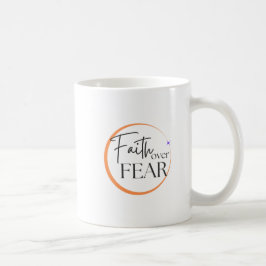 Taza De Café Faith Over Fear Mug (Fe Sobre El Miedo) - Inspirad