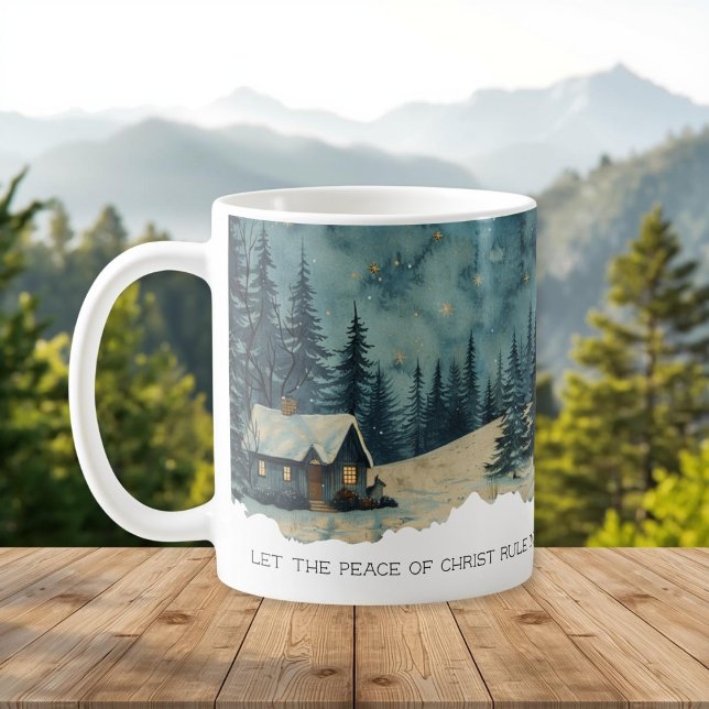 Taza De Café Faith Scripture Colossians 3:15 Cabin Mug (Subido por el creador)