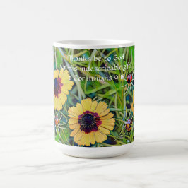 Taza De Café Faith Wildflower Floral Bible Verse Mug Cup