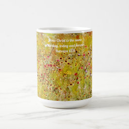 Taza De Café Faith Wildflowers Biblia Floral Verse Faith Mug