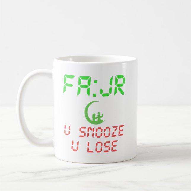 TAZA DE CAFÉ FAJR U SNOOZE USTED PERDIÓ (Izquierda)
